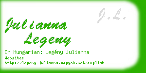 julianna legeny business card